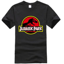 Load image into Gallery viewer, Summer men&#39;s T-shirt new JURASSIC PARK printed cotton T-shirt top casual brand pattern T-shirt hipster shirt