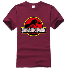 Load image into Gallery viewer, Summer men&#39;s T-shirt new JURASSIC PARK printed cotton T-shirt top casual brand pattern T-shirt hipster shirt