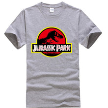 Load image into Gallery viewer, Summer men&#39;s T-shirt new JURASSIC PARK printed cotton T-shirt top casual brand pattern T-shirt hipster shirt