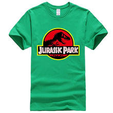 Load image into Gallery viewer, Summer men&#39;s T-shirt new JURASSIC PARK printed cotton T-shirt top casual brand pattern T-shirt hipster shirt