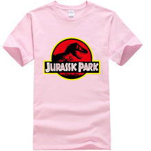 Load image into Gallery viewer, Summer men&#39;s T-shirt new JURASSIC PARK printed cotton T-shirt top casual brand pattern T-shirt hipster shirt