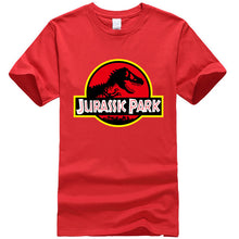 Load image into Gallery viewer, Summer men&#39;s T-shirt new JURASSIC PARK printed cotton T-shirt top casual brand pattern T-shirt hipster shirt