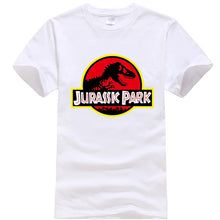 Load image into Gallery viewer, Summer men&#39;s T-shirt new JURASSIC PARK printed cotton T-shirt top casual brand pattern T-shirt hipster shirt