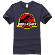 Load image into Gallery viewer, Summer men&#39;s T-shirt new JURASSIC PARK printed cotton T-shirt top casual brand pattern T-shirt hipster shirt