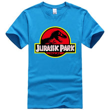 Load image into Gallery viewer, Summer men&#39;s T-shirt new JURASSIC PARK printed cotton T-shirt top casual brand pattern T-shirt hipster shirt