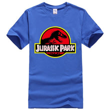 Load image into Gallery viewer, Summer men&#39;s T-shirt new JURASSIC PARK printed cotton T-shirt top casual brand pattern T-shirt hipster shirt