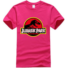 Load image into Gallery viewer, Summer men&#39;s T-shirt new JURASSIC PARK printed cotton T-shirt top casual brand pattern T-shirt hipster shirt