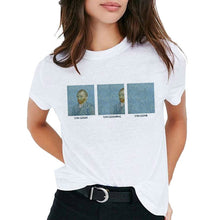 Load image into Gallery viewer, Van Gogh Oil Art women t shirt Print t-shirt female top Casual new streetwear tshirt graphic tee shirts Harajuku Femme 2019