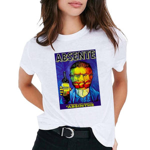 Van Gogh Oil Art women t shirt Print t-shirt female top Casual new streetwear tshirt graphic tee shirts Harajuku Femme 2019