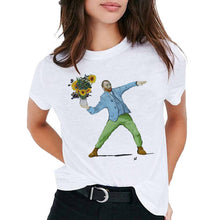 Load image into Gallery viewer, Van Gogh Oil Art women t shirt Print t-shirt female top Casual new streetwear tshirt graphic tee shirts Harajuku Femme 2019